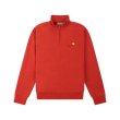 Heren Sweaters Carhartt WIP HALF ZIP AMERICAN SCRIPT SWEAT.OXIDE RED. Direct leverbaar uit de webshop van www.vipshop.nl/.
