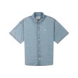 Heren Shirt Carhartt WIP S/S LUCAS SHIRT.BLUE BLEACHED. Direct leverbaar uit de webshop van www.vipshop.nl/.