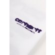 Heren T-shirts Carhartt WIP S/S INK BLEED T-S.WHITE / TYRIAN. Direct leverbaar uit de webshop van www.vipshop.nl/.