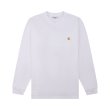 Heren T-shirts Carhartt WIP L/S CHASE T-SHIRT.WHITE / GOLD. Direct leverbaar uit de webshop van www.vipshop.nl/.