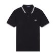 Heren Polo's Fred Perry M3600.BLACK/WHITE. Direct leverbaar uit de webshop van www.vipshop.nl/.