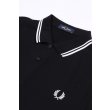 Heren Polo's Fred Perry M3600.BLACK/WHITE. Direct leverbaar uit de webshop van www.vipshop.nl/.