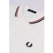 Heren Polo's Fred Perry M3600.WHITE/RED/NAVY. Direct leverbaar uit de webshop van www.vipshop.nl/.