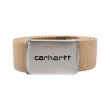 Heren Riemen Carhartt WIP CLIP BELT CHROME.DUSTY H BROWN. Direct leverbaar uit de webshop van www.vipshop.nl/.