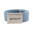 Heren Riemen Carhartt WIP CLIP BELT CHROME.FROSTED BLUE. Direct leverbaar uit de webshop van www.vipshop.nl/.